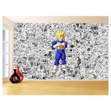 Imagem de Papel De Parede 3D Dragon Ball Vegeta Anime 3,5M Dbz593 - Você Decora