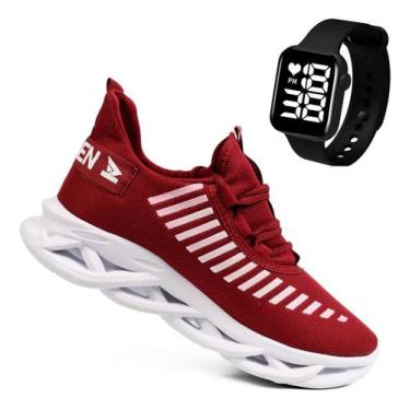 Imagem de Kit Tenis Masculino Para Esportes Corrida Treino + Relogio - Oldsen, T