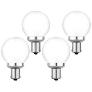 Imagem de Cheopha Lâmpadas Led 1141 1156 20-99 12V Para Rv, Base De Baioneta Contato Único Ba15S Trailer, Motorhome, Barco Marinho, Interior Quarto, Lâmpada 2W, Branco Quente, Pacote Com 4