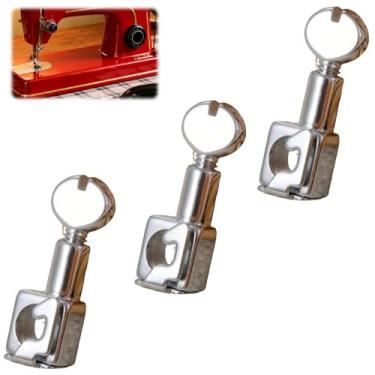 Imagem de Conjunto de 3 grampos de agulha e suporte para máquina de costura, acessório de clipe de alça giratória, compatível com várias marcas, substituição para máquinas de uso doméstico padrão e resistentes