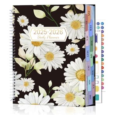 Imagem de CAGIE Agenda 2025-2026 mensal (25 de julho a 26 de junho), agenda acadêmica de 12 meses 21,6 cm x 28 cm, agenda diária grande com horário horário, guia mensal, encadernação em espiral, marcador de