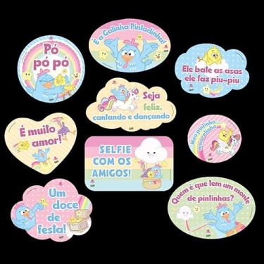 Imagem de Kit Placas Galinha Pintadinha Candy Festcolor 9und