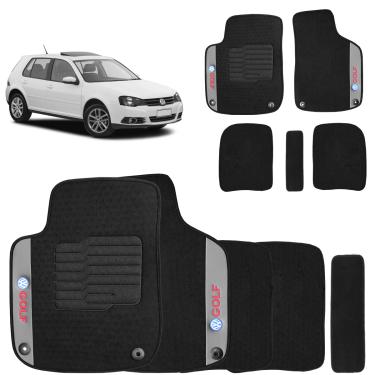 Imagem de Jogo de Tapetes Carpete Golf 2012 a 2020 Preto 5 Peças