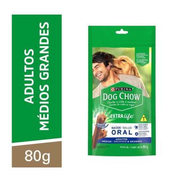 Imagem de Petisco Purina Dog Chow Extra Life Saúde Oral para Cães de Médio e Grande Porte