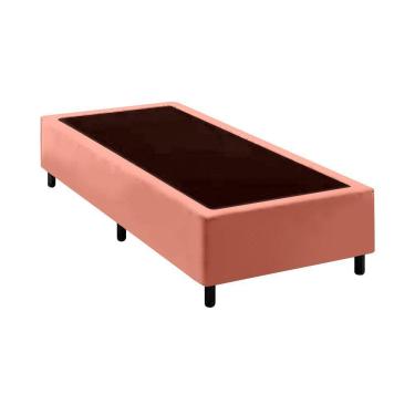 Imagem de Base Cama Box Solteiro Comum Rosa