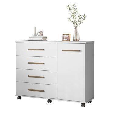 Imagem de Cômoda 4 Gavetas Flora Branco 4130 Demóbile