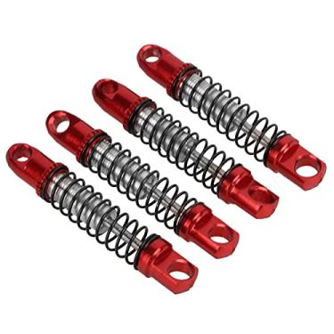 Imagem de Zhjvihx Amortecedor Dianteiro Traseiro Atualizado Atraente Amortecedor de Metal de Liga de Alumínio Compacto Com Suporte de Montagem para Carro RC 1/10 para WPL D12 (#4)