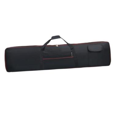 Imagem de Milageto Capa para Teclado Eletrônico com 88 Teclas, 2 Bolsos, Respirável, Protetora, Leve, à Prova de Poeira, Portátil, Alças de Ombro Ajustáveis, 136x17x33cm