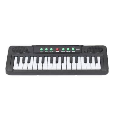 Imagem de Diydeg Piano Infantil Eletrônico de 31 Teclas, Teclado de Piano Elétrico Com Volume Ajustável Com Efeitos Sonoros de Ritmo, Microfone, Músicas de Demonstração, Ritmo, 2 Modos de
