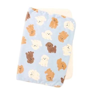 Imagem de Neko Friend Cobertor (Poodle de brinquedo × azul, médio (99 cm x 70 cm)