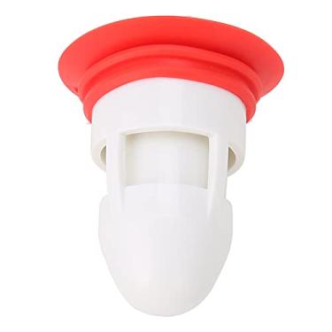 Imagem de Zhjvihx Núcleo de Drenagem de Piso, Núcleo de Filtro de Piso à Prova de Vazamento de PP + Silicone à Prova d'água para Banheiro para Cozinha (Branco Vermelho)