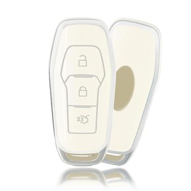 Imagem de Capa de chave de carro para Ford Focus 2 3 MK3 ST RS Custom C-Max S-Max Ecosport Kuga Escape Fiesta Mondeo TPU Shell Fob Acessórios