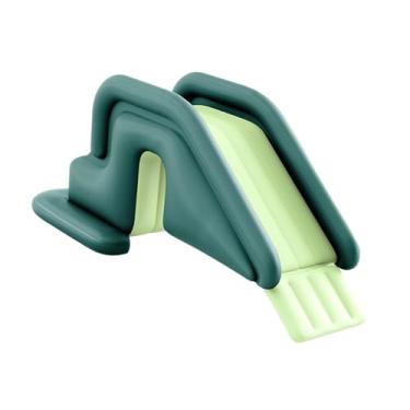Imagem de RNXRZANK Tobogã Aquático Inflável para Crianças, Acessório Robusto para Uso Externo, Verde, Tamanho real