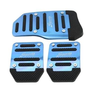 Imagem de Conjunto De Capas De Pedal De Carro Em Alumínio Antiderrapante Vermelh