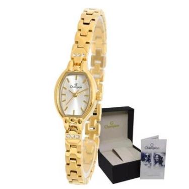 Imagem de Relógio Dourado Pequeno Original Champion Feminino de Pulso-Feminino