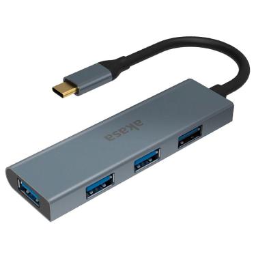 Imagem de HUB USB-C - 4 Portas USB 3.0 - Akasa AK-CBCA25-18BK