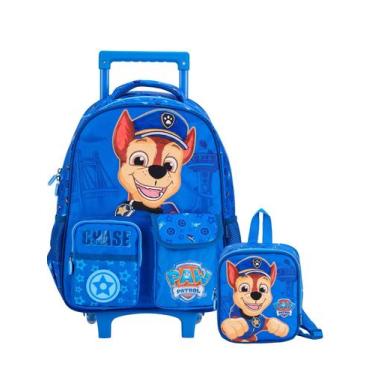 Imagem de Kit Chase Patrulha Canina Mochila Rodas + Lancheira Térmica - Xeryus