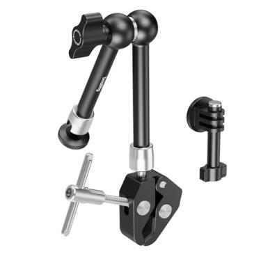 Imagem de SMALLRIG Braço mágico com super braçadeira para câmeras de ação, suporte de braçadeira de câmera para GoPro Hero 13/12/11, para DJI Osmo Action 5 pro/4/3, para Insta360 Ace Pro 2, com parafuso de 6 mm