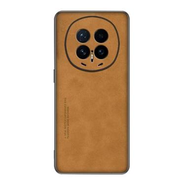 Imagem de LYJSMGZ Capa à prova de choque para Huawei Honor Magic 8 Pro/Magic 8, proteção de lente de abertura de precisão, capa de moldura com bordas macias, marrom, Majic 8
