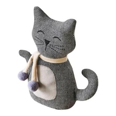 Imagem de BLWOTMOR Batente de Porta Fofo E Leve Que Protege O Piso. Enfeite Decorativo para O Chão. Ideal para Apartamentos, com Cachecol, Tamanho real