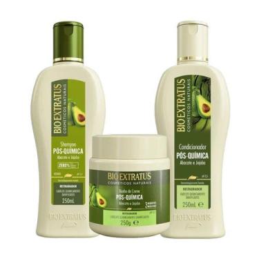 Imagem de Kit 1 Shampoo 1 Condicionador 1 Banho creme Pós Quimica  250 ml - BIOE