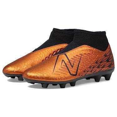 Imagem de New Balance Tênis de futebol unissex infantil Tekela V4 Magique Fg, Cobre/preto, 2.5 Little Kid