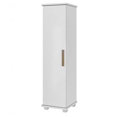 Imagem de Armário Multiuso 1 Porta 4 Prateleiras Cuiaba Arte Móveis Branco