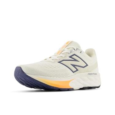 Imagem de New Balance Fresh Foam 520 V9 Tênis de corrida feminino, Sal marinho/linho/manga quente, 12 X-Wide