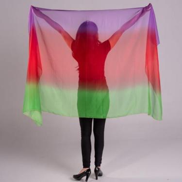 Imagem de Véu de Chiffon Degradê Ultra Leve Dança do Ventre - VEU-CHI-35 - Ateli