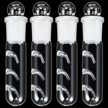 Imagem de Qualirey Pacote com 4 armadilhas de planaria para aquário caracol sanguessuga de vidro transparente para tanque de camarão anão vermelho cereja camarão (3 furos)