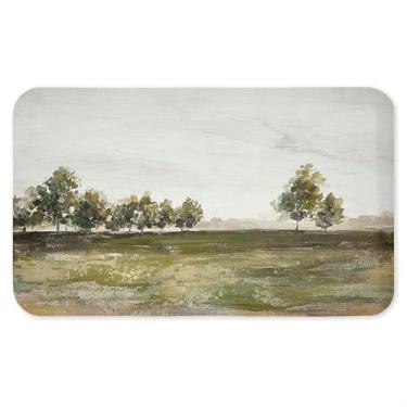 Imagem de Tapete antifadiga para paisagem de campo diário, tapete ergonômico acolchoado para cozinha e pé com suporte antiderrapante, tapete confortável ecológico, design por Caverly Smith, 76 cm x 45 cm