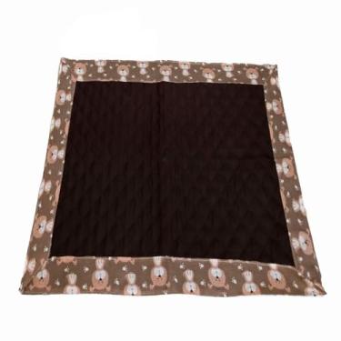 Imagem de Tapete Higienico para Cachorros Pet Lavável e Reutilizável 100x70cm - Microfibra Matelada Impermeável - Dog Avelã