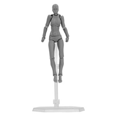 Imagem de ZJchao Modelo de Desenho de Figura de Ação Manequim Profissional de Artista Em PVC Com Junta Ajustável Com Suporte de Exibição para Artistas, Fotógrafos, Estudantes e Colecionadores (PVC 3)