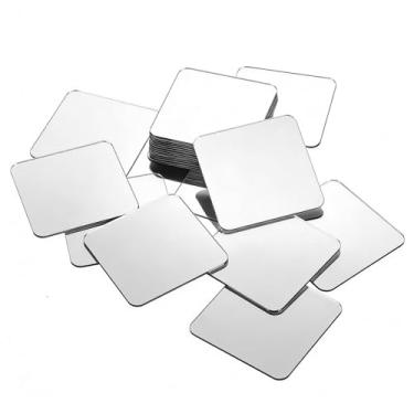 Imagem de 25 peças de mini espelhos, 2 x 2 espelhos pequenos quadrados para artesanato, pequenos azulejos de espelho para decoração de parede, projetos de casa, bricolage, artes artesanais