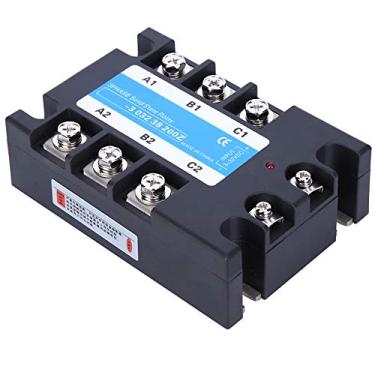 Imagem de Hyuduo BERM 303238 200Z Relé de Estado Sólido SSR Trifásico 200A 24-480V AC Com Placa Inferior de Alumínio Terminal de Alta Condutividade para Automação Industrial