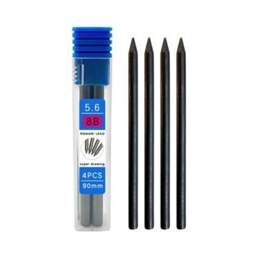 Imagem de Lápis Mecânico De Metal 5.6mm 2B 4B 6B 8B Refil Ferramenta De Desenho 