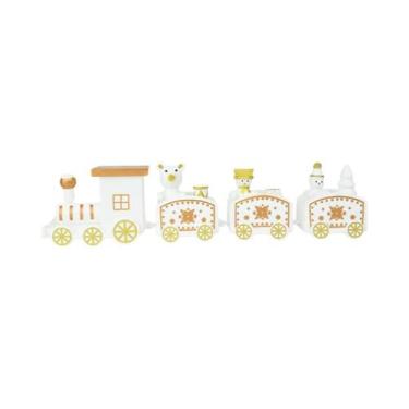 Imagem de Miniaturas De Trem De Natal Em 4 Cores, Brinquedos Plásticos Para Cria