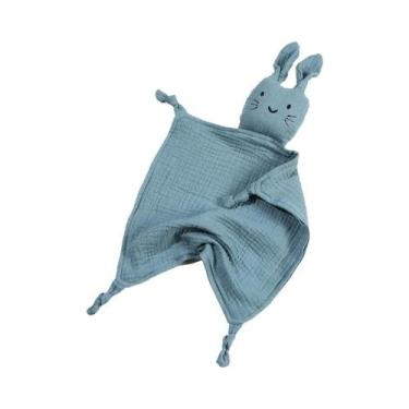 Imagem de Cobertor De Algodão Muslin Em Forma De Coelho Cartoon Para Bebês 30x30