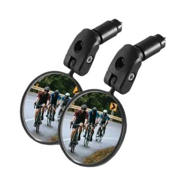 Imagem de Espelho Retrovisor Universal Ajustável Para Bicicleta Espelho De Guidã