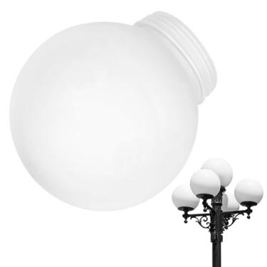 Imagem de Capas de luz para luzes globais, capas de ventilador de teto de acrílico branco de 15 cm para luzes de teto, abajures modernos de piso