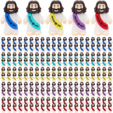Imagem de Mini figuras de Jesus Estatuetas de Jesus de borracha YudaNae (100/150