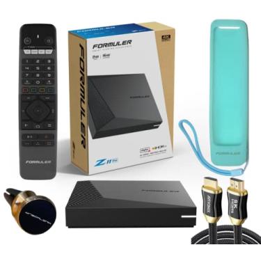 Imagem de Formuler Z11 Pro Android 11 Dual Band 5G Gigabit LAN 2GB Ram 16GB ROM 4K + Cabo HDMI Extra 8K + Capa de silicone extra para controle remoto + Suporte de telefone magnético extra para carro