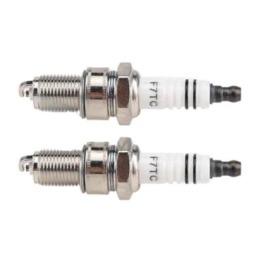 Imagem de 2 velas de ignição F7TC adequadas para motores mecânicos a gasolina de quatro tempos GX120 GX160 GX200 GX240 GX270 GX340 GX390