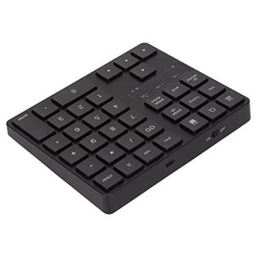 Imagem de Generic Teclado Numérico Sem Fio Ergonômico de 35 Teclas Com Recuperação Rápida para Home Office, Mini Teclado USB Silencioso 2.4G para Usuários de Mac IOS