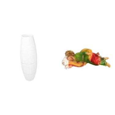 Imagem de Whtkoph Abajur de Chão Simples com Estátua de São José, Figura Decorativa para Mesa, Luminária de Chão de Papel, Gaiola para Lâmpada, Escultura de São José Ad