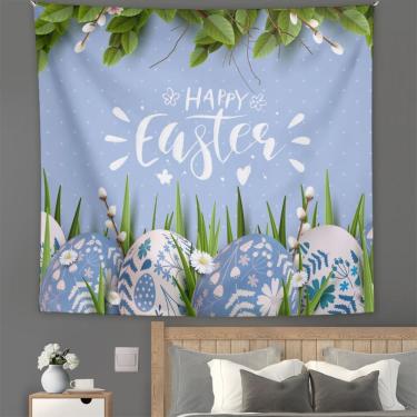 Imagem de Tapeçaria Happy Eastes Wall 150x130cm de fibra de microtecido
