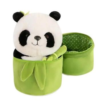 Imagem de Brinquedo De Pelúcia Panda Em Tubo De Bambu Kawaii, Animal De Pelúcia 