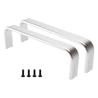 Imagem de Jollyoupin Cabo de capa dura para peças de chapa Blackstone, alça de tampa com parafusos para peças de reposição Blackstone, acessórios de chapa para grelha, pacote com 2