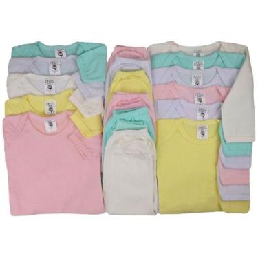Imagem de Body+mijão Roupa Bebê Kit C/18pçs 100%algodão Menino/menina - Taya Bab