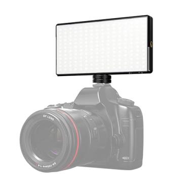 Imagem de Luz de LED Bolso 12W Lâmpada Vídeo Fotografia Temperatura Cor 2500K-9000K CRI 95 com 192 Pérolas Buraco Parafuso 1 4 Polegada para Transmissão ao Vivo Estúdio em Casa Comercial